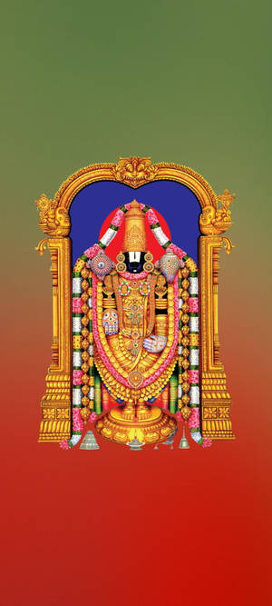 Venkateswara Swamy Hindu Tanrısı — iPhone 11 Pro Max Duvar Kağıdı