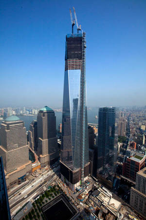 Vinçli One World Trade Center — Havalı GIF Duvar Kağıdı