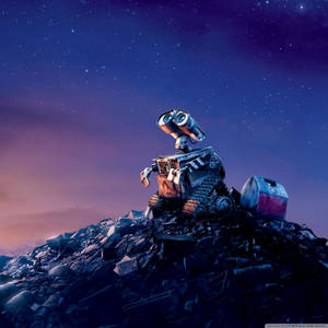 Wall-E Yıldızlı Gece iPad Retina duvar kağıdı