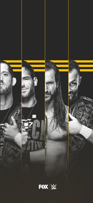 WWE Nxt Süperstarları siyah beyaz duvar kağıdı — iPhone 14 Pro Duvar Kağıdı