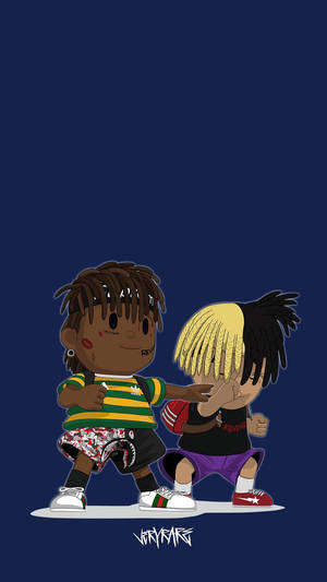 XXXTentacion ve Juice Wrld Anime — Anime estetiği GIF Duvar Kağıdı