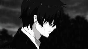 Yağmurda ağlayan anime çocuğu duvar kağıdı