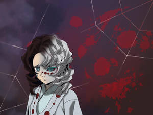 Yarı insan yarı demon Rui Demon Slayer duvar kağıdı