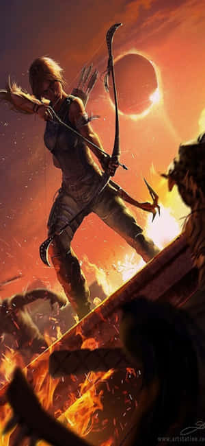 iPhone X Shadow Of The Tomb Raider Arka Planı — Vivo V70 Elite Duvar Kağıdı