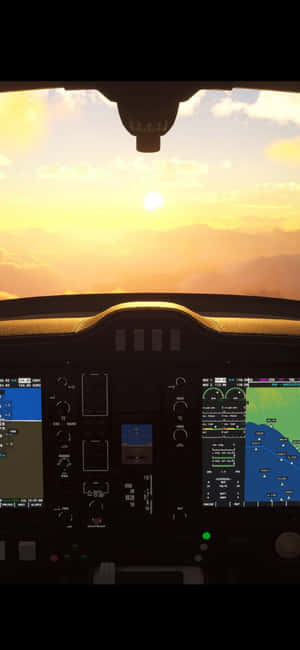 Iphone Xs Microsoft Flight Simulator Arka Planı — POCO C Duvar Kağıdı