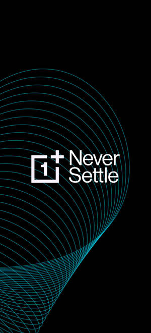 Oneplus Never Settle Çizgi Silindir duvar kağıdı