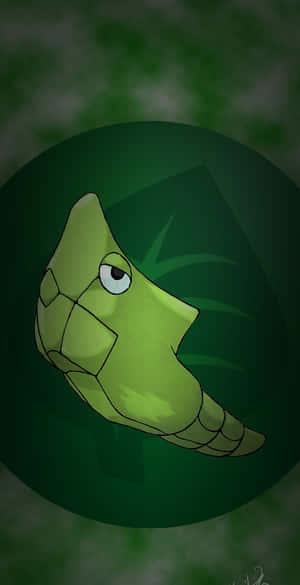 Yeşil Yapraklı Metapod Telefon — Pokemon iPhone Duvar Kağıdı