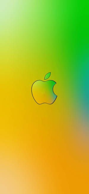 Yeşilimsi Sarı Apple Logo iPhone — Galaxy S26 Duvar Kağıdı