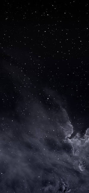 Yıldızlı gece gökyüzü koyu tema duvar kağıdı — iPhone 14 Duvar Kağıdı