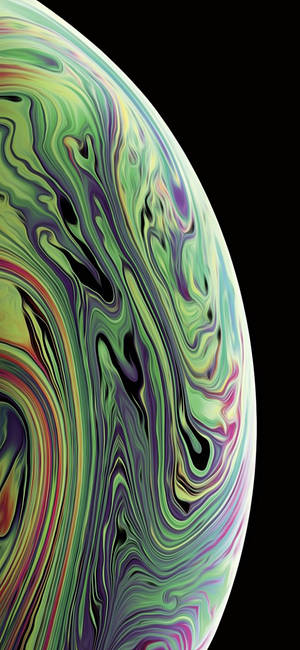 Yoğun Sarı-Yeşil iPhone Xs Duvar Kağıdı
