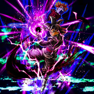 Yoğun Savaş Pozisyonunda Goku Black — Goku Black Duvar Kağıdı