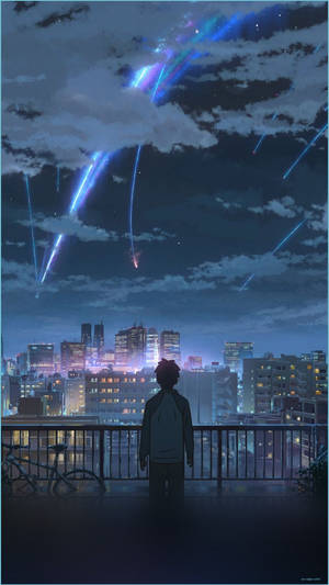 Flares YourName Anime Android duvar kağıtları ...anupghosal — Anime oğlan Duvar Kağıdı