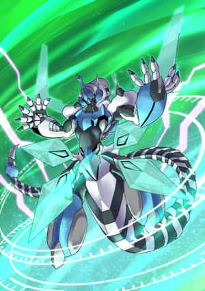 Yu-Gi-Oh ejderhaları arasında yoğun, büyüleyici düello — iPad Pro M4 Duvar Kağıdı