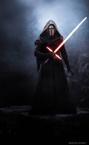 Sith kıyafeti içinde Darth Vader'a oldukça benzeyen Kylo Ren duvar kağıdı. — Galaxy Tab S9 Duvar Kağıdı
