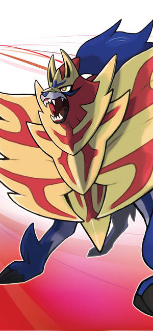 Pokémon Kılıç ve Kalkan maskotu Zamazenta duvar kağıdı — iPhone 16 Plus Duvar Kağıdı
