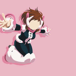 Uraraka Estetiği — Minimalist anime Duvar Kağıdı